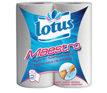 Lotus Maestro Essuie Tout Blanc Rutilisable x2